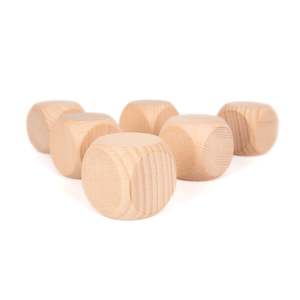 TickiT Wooden Cubes 40mm - Pk6
