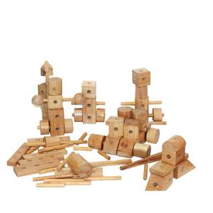 Q Toys: Natural Wood Construction Set