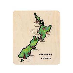 Puzzles 1: New Zealand City Map Puzzle