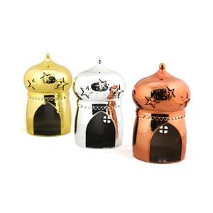 Between 100 250: Metallic Small World Fairy House 3Pk