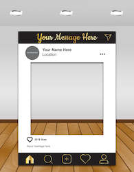 Frontpage: Black and Gold InstaFrame