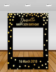 Parties: Gold Confetti InstaFrame