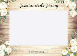 Weddings And Bridal Showers: Wooden Look InstaFrame