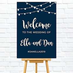 Welcome Signs: Fairy Lights Welcome Sign