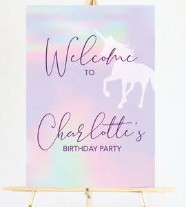 Unicorn Welcome Sign