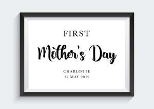 First Mother's Day Print
