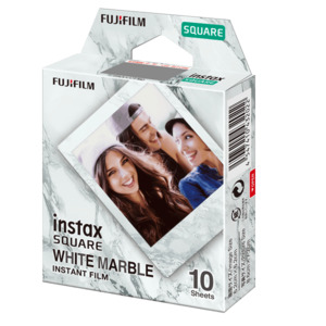 Products: instax SQUARE Film 10pk White Marble