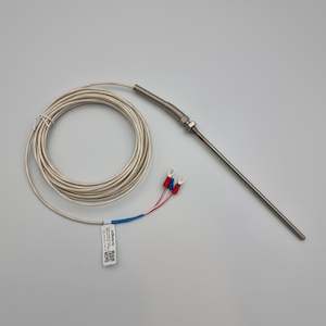 Instrumentation Temperature: PT100 Temperature Probe with M8 Thread and PTFE lead [-50...200°C]