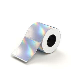 Niimbot: NIIMBOT M Series 50 mm Round PET Labels — Silver Holographic (150 Labels)