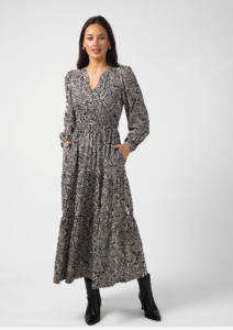 Vivienne dress bow tied indigo