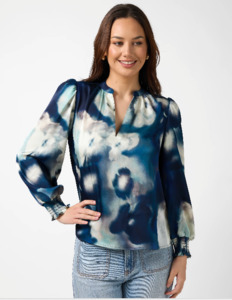 Sale: Cecily navy floral blur