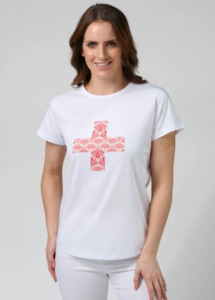 Classic tee white strawberry