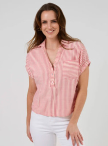 Tops: Gisele shirt raspberry