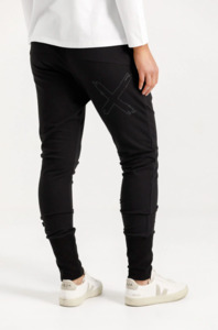 Bottoms: Apartment pant winter weight Black w black  X outline