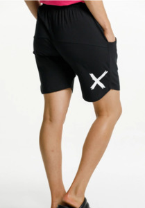 Bottoms: Apartment short black w white cross