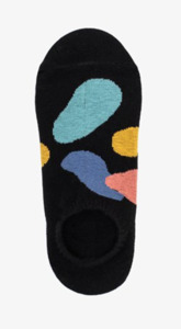 Patch black no show sock