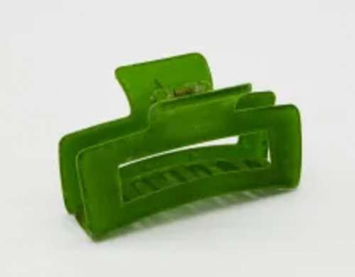Kermit green velvet claw clip
