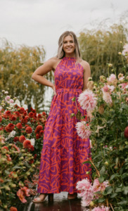 50 Off: August dress sunset floral