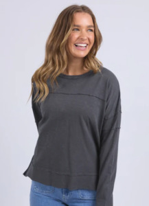 Foxwood: Jayne throw on top charcoal