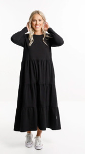 Long sleeve kendal dress black