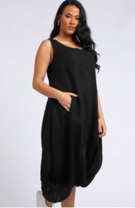 Fashion: Gabriella linen dress black