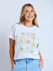 Ace tee white postcards from italy