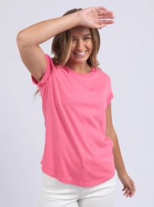Manly tee hot pink