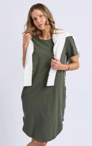 Foxwood: Bay tape dress khaki