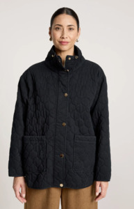 Sansi quilted jacket - black
