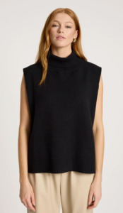 Zala knit vest - black