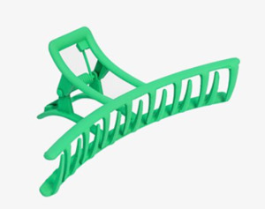 Sunglasses: Metal claw clip green