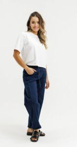 Barrel jeans indigo wash