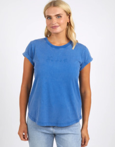Signature tee blue
