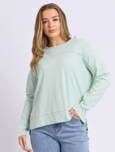 Jayne throw on top subdued mint