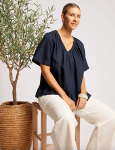 Cove relaxed top one size - indigo