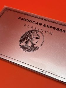 Products: American Express ‘platinum’ Wallet Mirror in stainless steel