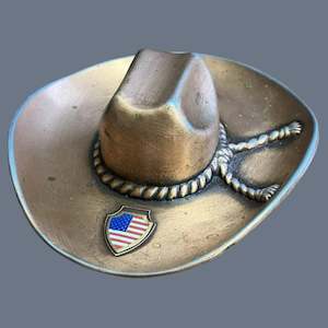 Products: Cast in Copper Texas Ten-Gallon Hat Novelty Ashtray
