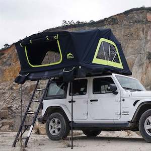Hard Shell Roof Top Tents: Wild Land Hard Shell Voyager Roof Top Tent - Family Sized 200cm x 230cm