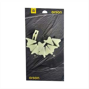 Orson Glow in the Dark Triangle Tensioners For 1-2mm Guy Rope - 10 Pack