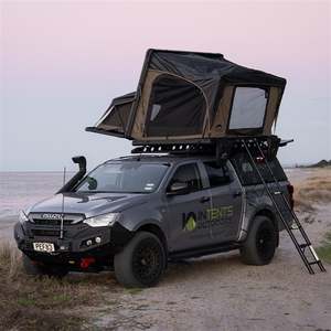 Hard Shell Roof Top Tents: Wild Land Desert Cruiser 130 Plus | Aluminium Hard Shell Family Roof Top Tent