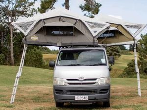 Luxmore Family Roof Top Tent & Lower Annex – Grey w/Grey Fly – 2022