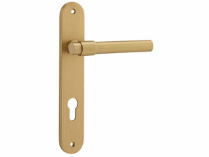 Door Handles: Iver Helsinki Levers On Oval Long Plate Euro 85