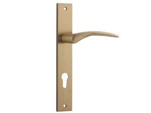 Door Handles: Iver Oxford Euro Locking Levers On Rectangular long Plate