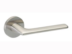 Door Handles: Groel Baci Lever Handle On Round Rose