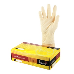 Bastion Latex Gloves. Powder-Free, (10x100pcs) - Interlab NZ