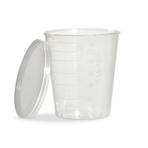 30ml Medicine Cups with Optional Lid - Interlab NZ