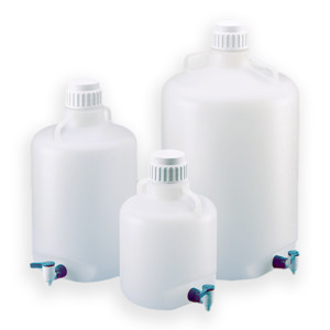 Carboy with Spigot, PP, Natural - Interlab NZ