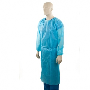 Bastion Polypropylene Gown. Blue/White - Interlab NZ