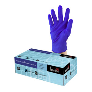 Products: Bastion Nitrile Ultra Soft Gloves. Cobalt Blue. Powder-Free - Interlab NZ