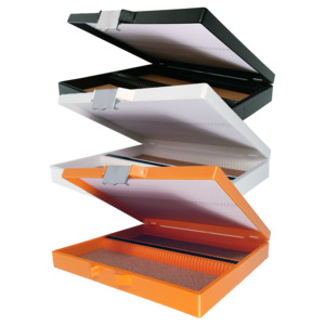 100 Place Slide Boxes. Buckled Catch Closure - Interlab NZ